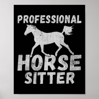 Horse Girl Pony Horsessöp Ss Poster