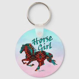 Horse Girl, Southwest Horse Nyckelring