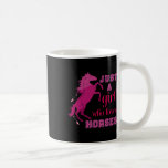 Horse Girls Women Gift Just A Girl Who Loves Horse Kaffemugg<br><div class="desc">Horse Girls Women Gift Just A Girl Who Loves Horse</div>