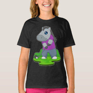 Horse Golf klubbs T Shirt