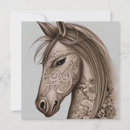 Horse Graphic Anteckningskort