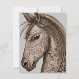 Horse Graphic Tack Kort