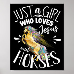 Horse Graphic Women Girls Horse L. Poster