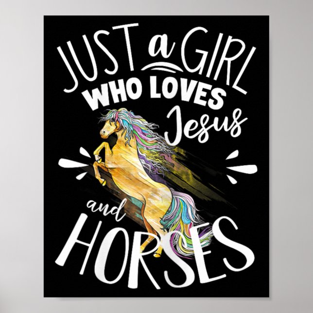 Horse Graphic Women Girls  Horse L. Poster (Framsidan)