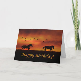 Horse Grattis på födelsedagen Card Kort