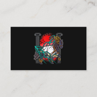 Horse Grege Myths Zeus Ancient Gods Equine Lightni Visitkort