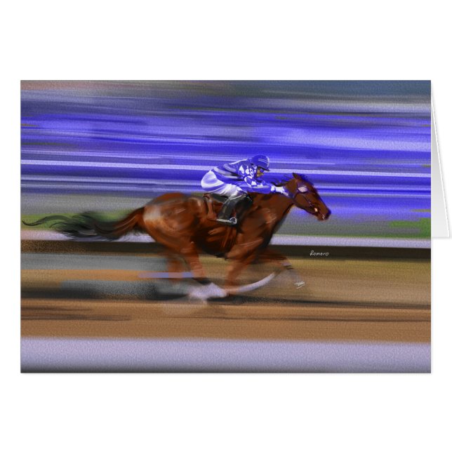 HORSE HÄLSNINGSKORT (Framsidan Horizontal)