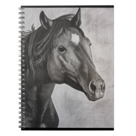 Horse Hand plockade Art Anteckningsbok