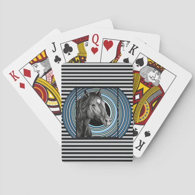Horse Hand plockade Art Casinokort (Baksidan)