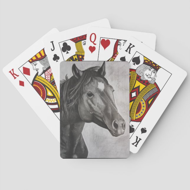 Horse Hand plockade Art Casinokort (Baksidan)