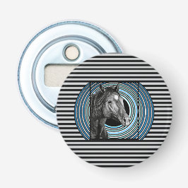 Horse Hand plockade Art Flasköppnare