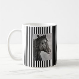 Horse Hand plockade Art Kaffemugg
