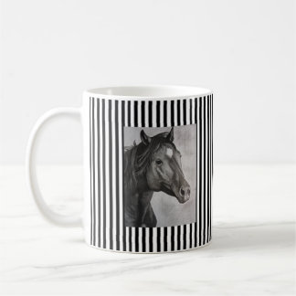 Horse Hand plockade Art Kaffemugg