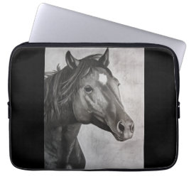 Horse Hand plockade Art Laptop Fodral