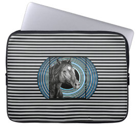 Horse Hand plockade Art Laptop Fodral