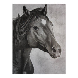Horse Hand plockade Art Perfect Poster