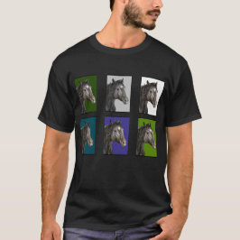 Horse Hand plockade Art T Shirt