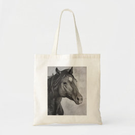Horse Hand plockade Art Tygkasse