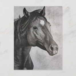 Horse Hand plockade Art Vykort