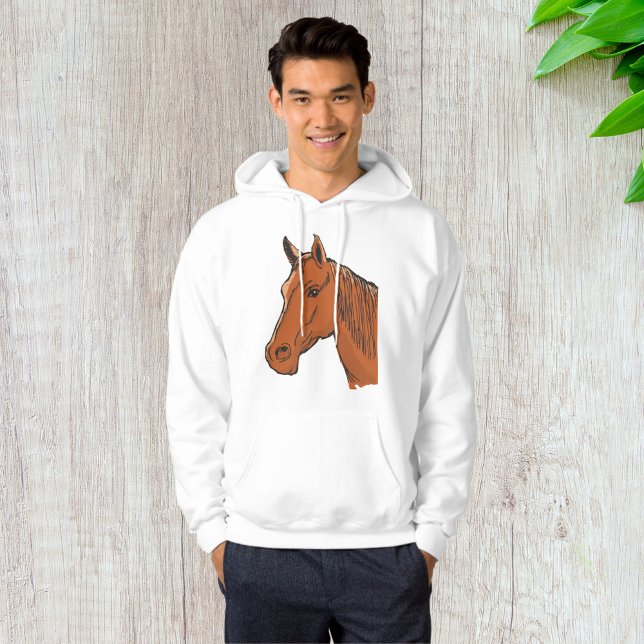 Horse Head Brown Farm Animal Hoodie (Skapare uppladdad)
