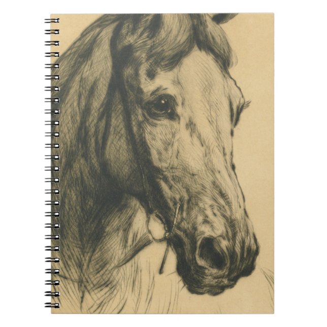 Horse Head by Heywood Hardy Anteckningsbok (Framsidan)