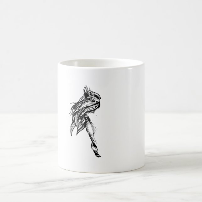 Horse Head Horseshoe Riding Horses Ord Gift Kaffemugg (Center)