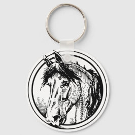 Horse head Keychain Nyckelring