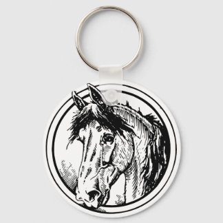 Horse head Keychain Nyckelring