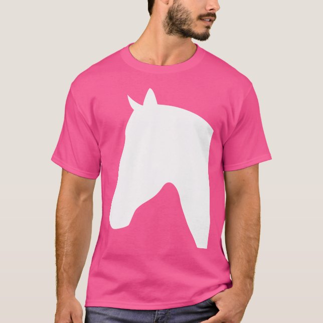 Horse Head Silhouettes Horses  Equ T Shirt (Framsida)