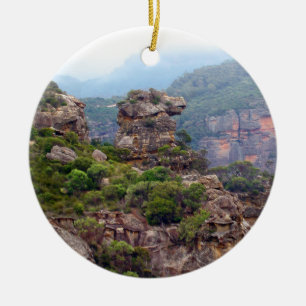 Horse Head Sten Julgransprydnad Keramik