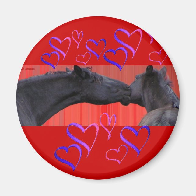 Horse Hearts Magnet (Framsidan)