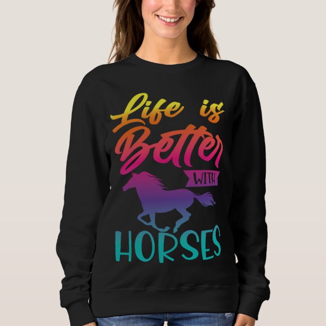 Horse & Horse  for Hobby Riders & Riding T Shirt (Framsida)