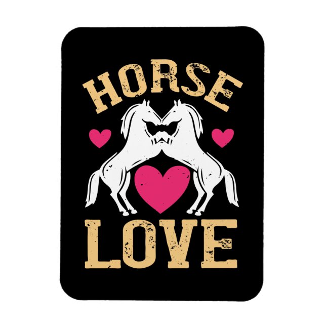Horse - Horse Kärlek Magnet (Vertikal)