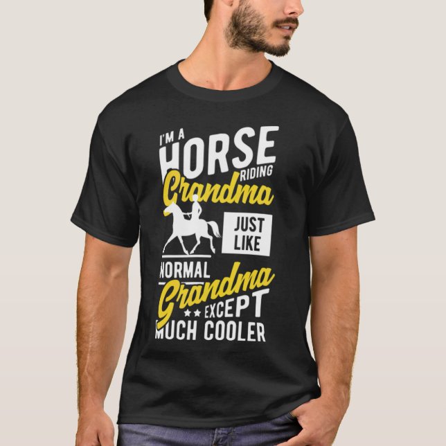 Horse Horses Funny Gift Riding Gift betting rodeo T Shirt (Framsida)