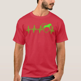 Horse Horses Heartslag retro T Shirt