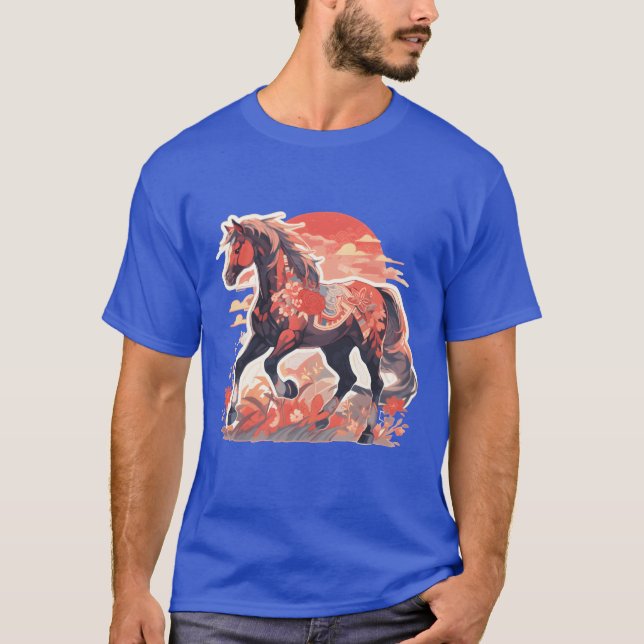Horse Horses Mare Folen Riding Rider Gift-vänner T Shirt (Framsida)