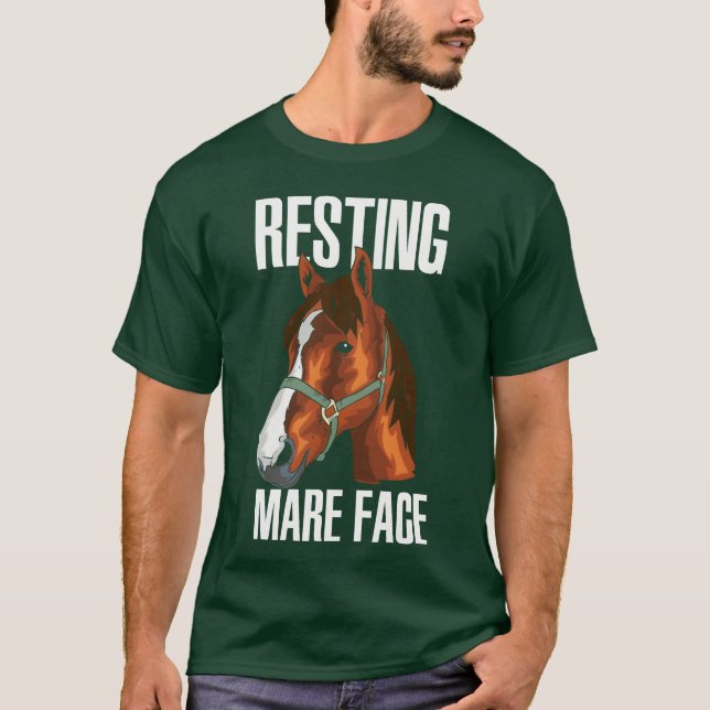 Horse Horses Ponies Riding Horse Equestrian retro T Shirt (Framsida)
