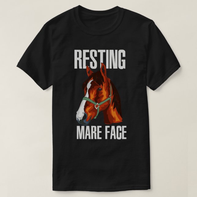 Horse Horses Ponies Riding Horse Equestrian T Shirt (Design framsida)
