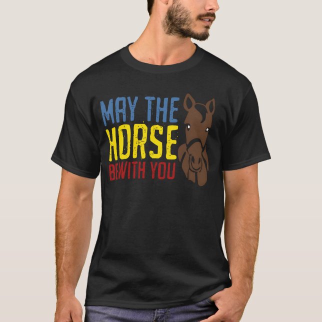 Horse Horses Riding Haflinger-familjen T Shirt (Framsida)