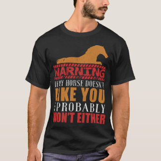 Horse Horses Tävla Riding Horseman Gift dre T Shirt