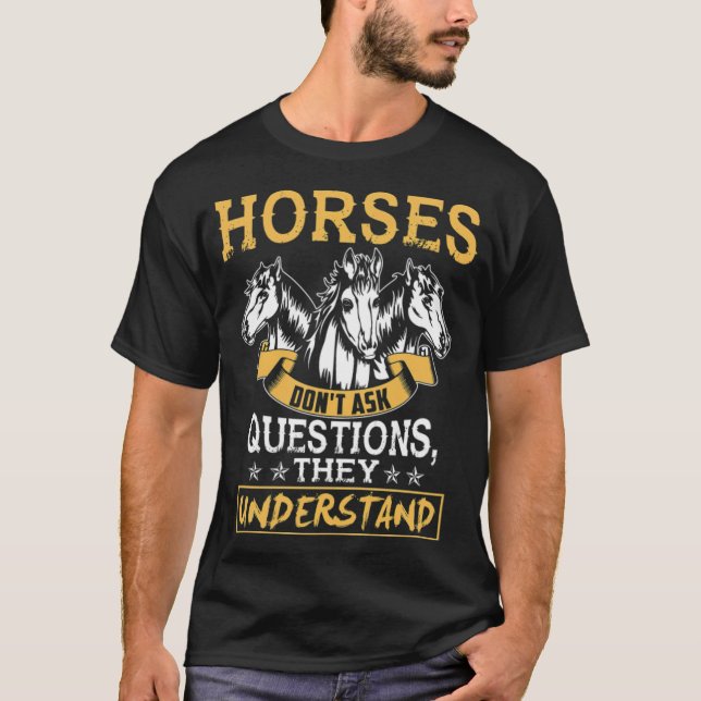 Horse horseshoe t shirt (Framsida)