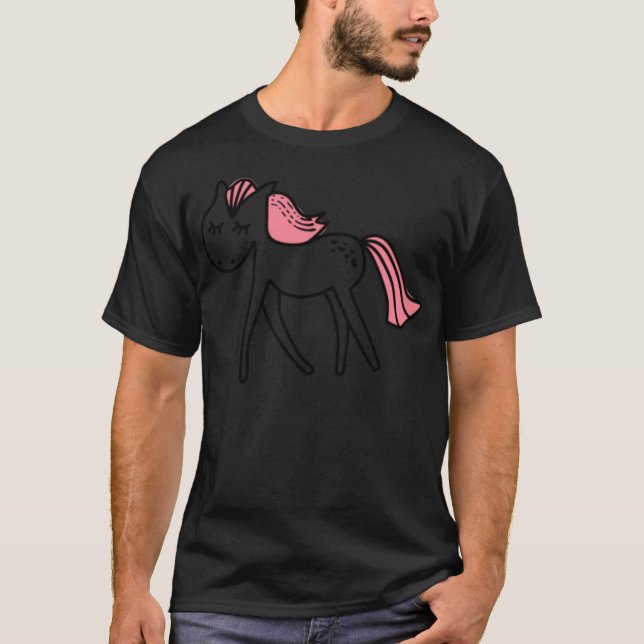 Horse humor kiddinx  t shirt (Framsida)