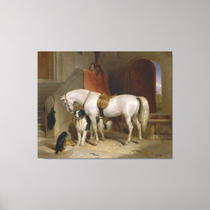 Horse hund Favorites målar konst Landseer Properti Canvastryck