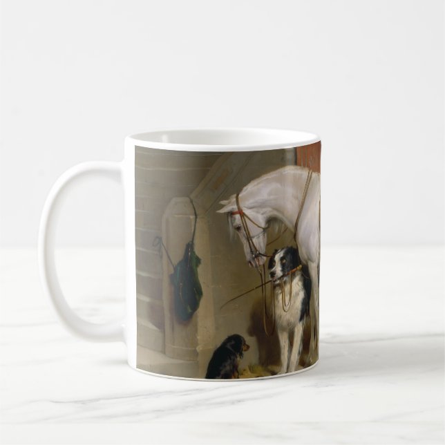 Horse hund Favorites målar konst Landseer Properti Kaffemugg (Vänster)