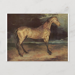 Horse in i stormen av Theodore Gericault Vykort