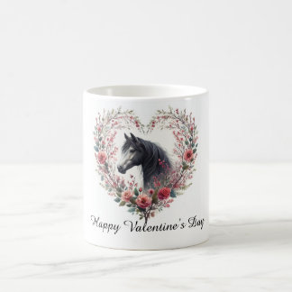 Horse in Wildflower Heart – Valentine’s Day Mug Kaffemugg