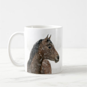 Horse in Winter Kaffemugg