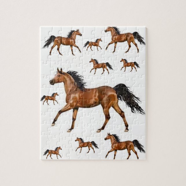 Horse Jigszle Puzzle Pussel (Vertikal)