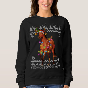 Horse jul Ljus Julafton Ornament T Shirt