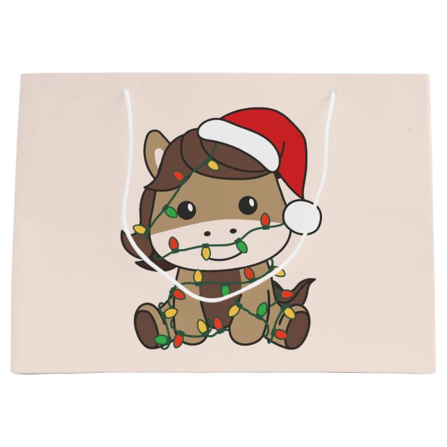 Horse Jul Winter Animals Helgdag Horses (Framsidan)